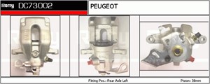 Bremsecaliper, Bak, Venstre, Bak akselen, CITROËN,PEUGEOT, 4400 N4, 4400P4, 4401 N6