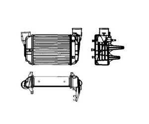 Ladeluftkjøler, AUDI A4 B6, A4 B6 Avant, A4 B6 Cabriolet, A4 B7, A4 B7 Avant, A4 B7 Cabriolet, SEAT EXEO, EXEO ST, 4F0 201 511 B, 4F0 20
