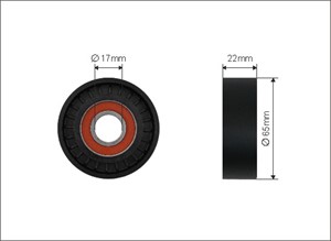 Strammerull, kilerem med ribber, MERCEDES-BENZ A-KLASS [W169], B-KLASS Sports Tourer [W245], 640 200 18 70, 640 200 23 70, 640 200 26 70