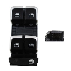 Bryter, vindusløfter, Foran venstre, AUDI Q3, 8U0 959 851 A, 8U0 959 851A 5PR