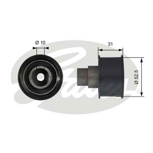 Styrerulle-kilerem tannrem, OPEL,VAUXHALL, 5636424, 636418, 90411787, 9128741