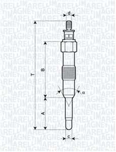 Glødeplugg, FIAT CROMA, 5960 39, 5960 4Z, 5960 72, 5960 K5, 71735463, 7632587, 8962 5A