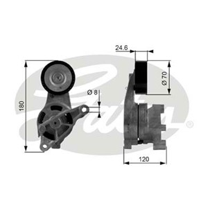 Strammerull, kilerem med ribber, AUDI,SEAT,SKODA,VW, 03G903315, 03G903315A