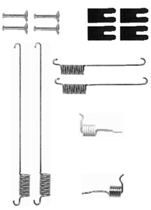 Tilbehørsett, bremsesko, Bak, Bakaksel, LAND ROVER FREELANDER I, FREELANDER Soft Top I