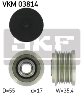 Frihjul, dynamo, MERCEDES-BENZ, 611 155 00 15, 611 155 04 15