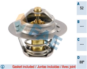 Termostat, kjølemiddel, LAND ROVER,MG,ROVER, GTS 301, PEL 10016, PEL10016