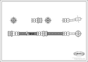 Bremseslange, Framaksel, SUZUKI ALTO IV, ALTO V, 5155070F10
