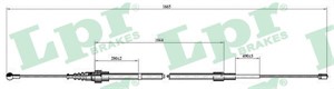 Kabel, parkeringsbremse, Bak, Høyre, Venstre, SEAT,SKODA,VW, 6Q0609721C, 6Q0609721F, 6Q0609721G, 6Q0609721K, 6Q0609721L