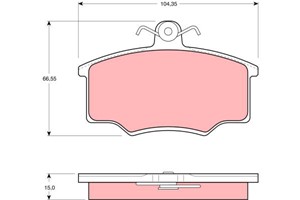 Bremseklosser sett, Framaksel, AUDI 80 B2 Sedan, 80 B3 Sedan, 90 B2, COUPE B2, 855 698 151 B, 855 698 151