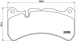Bremseklosser sett, Bakaksel, Framaksel, MASERATI,MERCEDES-BENZ, 0044205020, 0054203920, A0044205020, A0054203920