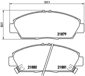 Bremseklosser sett, HONDA ACCORD V, ACCORD Aerodeck IV, PRELUDE IV, PRELUDE V, ROVER 600 I, 45022S30408, 45022S30G10, 45022S30G11, 45022