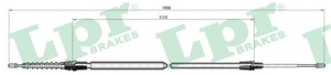 Kabel, parkeringsbremse, Bak, Høyre, Venstre, PEUGEOT 207, 207 CC, 207 Skåp/halvkombi, 207 SW, 4745Z4, 503550