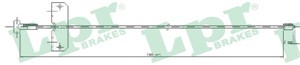 Kabel, parkeringsbremse, Foran, Senter, NISSAN,OPEL,RENAULT,VAUXHALL, 4408730, 91165522