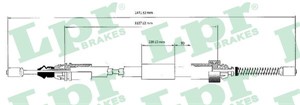 Kabel, parkeringsbremse, Høyre, Venstre, PEUGEOT 106 I, 106 II, 4745H7, 4745T4