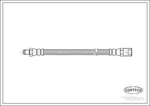 Bremseslange, Framaksel, Hjulside, IVECO DAILY Flak/chassi III, 500327224