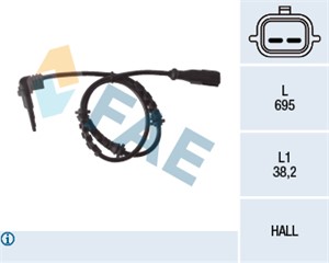 Sensor, hjulturtall, Framaksel, DACIA,RENAULT, 47 91 000 04R, 47 91 091 55R