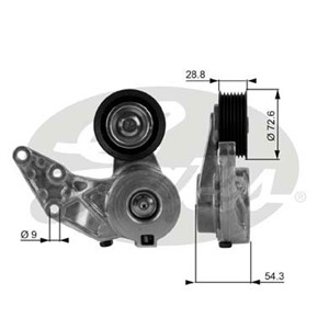 Strammerull, kilerem med ribber, VW PHAETON, 022145299B