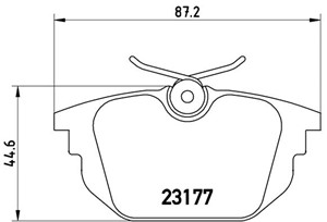 Bremseklosser sett, Bakaksel, ALFA ROMEO,FIAT,LANCIA, 0000009942433, 0060765020, 0060777601, 009945823, 46602617, 571409S, 60765010, 607