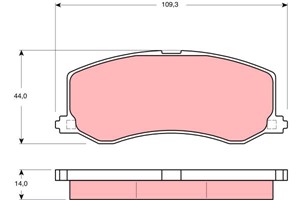 Bremseklosser sett, Framaksel, SUZUKI SWIFT Halvkombi II, SWIFT Sedan II, 55200-61832, 55200-62850, 55200-62851, 5520062851000, 55200-62