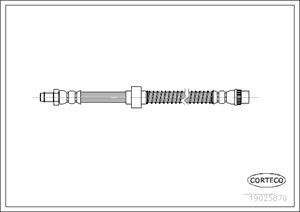 Bremseslange, Foran, Framaksel, CITROËN C2, C3 I, C3 Pluriel, XSARA, XSARA Break, XSARA Coupé, ZX, PEUGEOT 1007, 480684, 480691, 4806A9