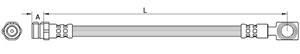 Bremseslange, Høyre bakaksel, Venstre bakaksel, SEAT LEON, LEON SC, LEON ST, SKODA OCTAVIA III, OCTAVIA Combi III, 5Q0611775F