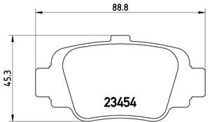 Bremseklosser sett, NISSAN MICRA II, 4406099B25, 4406099B85