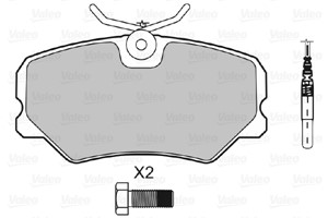 Bremseklosser sett, Framaksel, PEUGEOT, 425055, 4250-55, 425078, 4250-78, 425087, 4250-87, 425093, 4250-93, 425095, 4250-95, 425135, 425