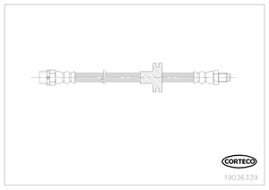 Bremseslange, Foran, BMW X5 [E53], 34301166118