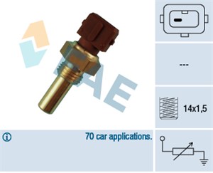 Kjølevæsketemperatursensor, BMW 3 [E30], 3 Cabriolet [E30], 3 Touring [E30], 5 [E28, E34], Z1 Roadster, 1 710 511, 12 621 710 512, 55700