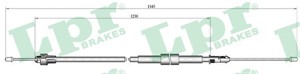 Kabel, parkeringsbremse, Bak, Venstre, RENAULT CLIO III, 8200270182