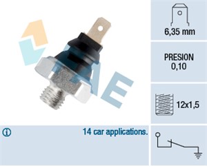 Oljetrykkbryter, BMW 2500-3.3 [E3], 6 [E24], 61 311 352 620, 949872, 96187434, 96187435, PS-177
