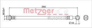 Bremseslange, Høyre bakaksel, Venstre bakaksel, Ved bremsekaliper, MITSUBISHI ASX, ECLIPSE CROSS, OUTLANDER III, 4650B193, 4650B631