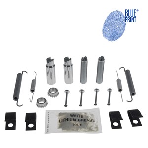 Tilbehørsett, bremsesko, bakaksel begge sider, JEEP COMMANDER, GRAND CHEROKEE II, GRAND CHEROKEE III