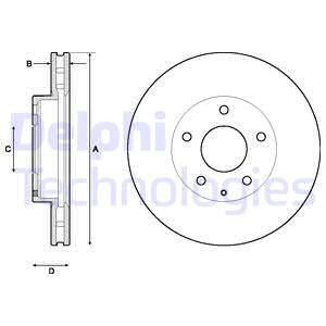 Bremseskive, Framaksel, MAZDA 3, 3 Sedan, B45A33251A