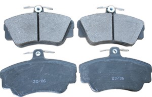 Bremseklosser sett, Foran, VOLVO 440, 460, 480, 3344061, 33440611, 3344787, 33447871