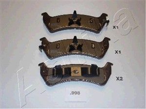 Bremseklosser sett, Bakaksel, JEEP GRAND CHEROKEE I, 4762101, 4799999