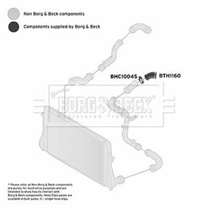 Ladeluftslange, Bak, Høyre, Øvre, AUDI A3, SKODA OCTAVIA II, VW EOS, GOLF V, JETTA III, 1K0145838S