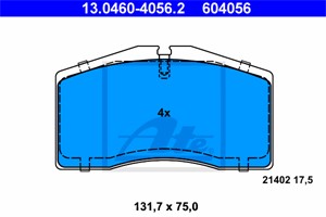 Bremseklosser sett, Framaksel, PORSCHE 911, 911 Cabriolet, 928, 928 351 949 02, 928 351 949 03, 993 351 949 00