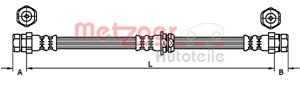 Bremseslange, Foran, Høyre, Venstre, AUDI A3 Sportback, SEAT LEON, VW EOS, GOLF VI, GOLF Cabriolet VI, 1K0611701A, 1K0611701L