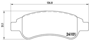 Bremseklosser sett, Framaksel, PEUGEOT PARTNER Minibus, minivan, PARTNER Skåp/stor limousine, 1617282980, 425239, 425240, 425341, 42534