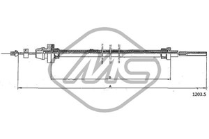 Gasskabel, FIAT 127, 4365648