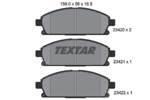 Bremseklosser sett, Framaksel, ACURA MDX, INFINITI Q45 II, QX4, NISSAN CIMA, PATHFINDER II, QUEST, SERENA, X-TRAIL, 06450SJK010, 410600W
