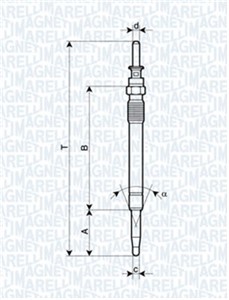 Glødeplugg, BMW 7 [E65, E66, E67], 12 23 7 788 957, 77 88 957