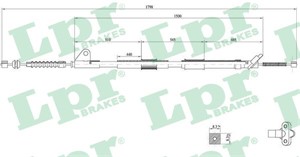 Kabel, parkeringsbremse, Venstre, TOYOTA CARINA E VI, CARINA E Sedan VI, CARINA E Sportswagon VI, 4643020361