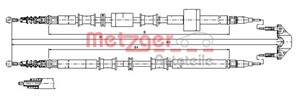 Kabel, parkeringsbremse, Bak, Høyre, Venstre, OPEL MERIVA A Minibus, minivan, 13159021, 522016