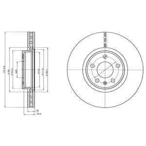 Bremseskive, Framaksel, AUDI, 8R0 615 301, 8R0 615 301D, 8R0 615 301E, 8R0 615 301G, 8R0615301C, 8R0615301F