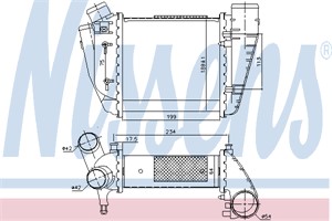 Ladeluftkjøler, AUDI A4 B6, A4 B6 Avant, A4 B6 Cabriolet, A4 B7, A4 B7 Avant, 8E0.145.806 C, 8E0145806D, 8E0198806