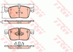 Bremseklosser sett, Framaksel, JAGUAR F-PACE, XE, XF II, T2H16147, T2H21043, T2H7448