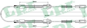 Kabel, parkeringsbremse, Bak, Høyre, Venstre, IVECO DAILY Buss II, DAILY Flak/chassi II, DAILY Skåp II, DAILY Tipp II, 99434589