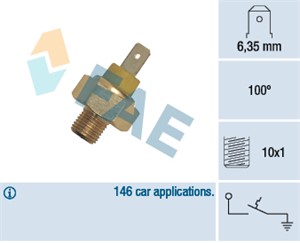 Temperaturbryter, kjøling, AUDI,SEAT,SKODA,VW, 1 0 00 080 722, 1 0 00 800 43, 191 919 521 D, 407 0 80 074, 407 0 80 076, 407 08 74, 4545